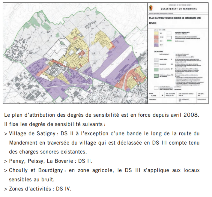 carte de sensibilité de bruit