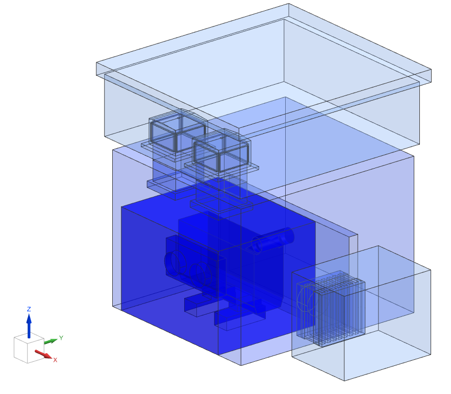 Modélisation 3D transformateur pour étude aéraulique