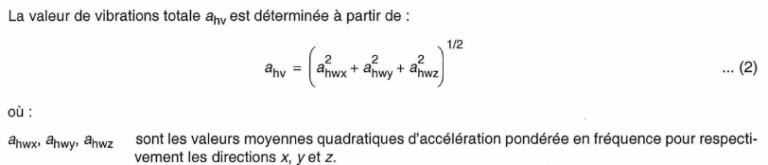 calcul vibration