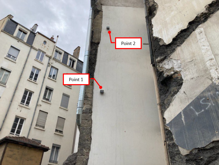 Capteurs de vibration murs